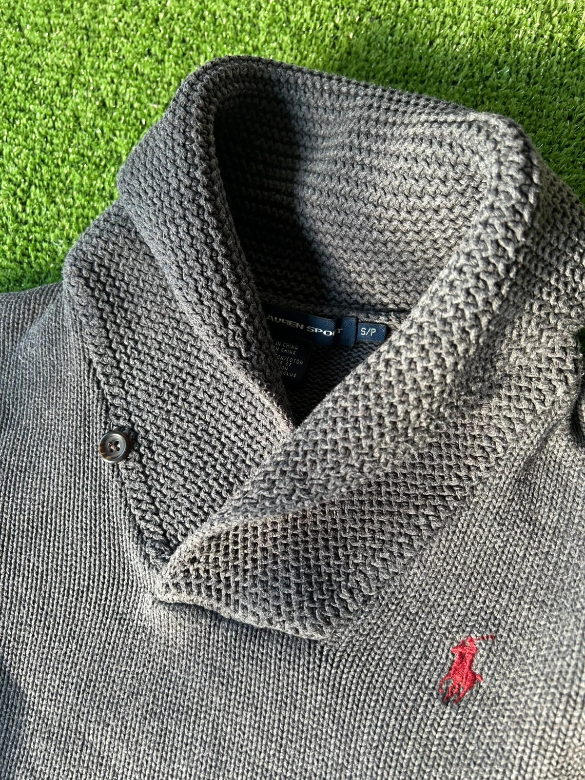 Zwarte polo trui met rolkraag Ralph Lauren – photo 5